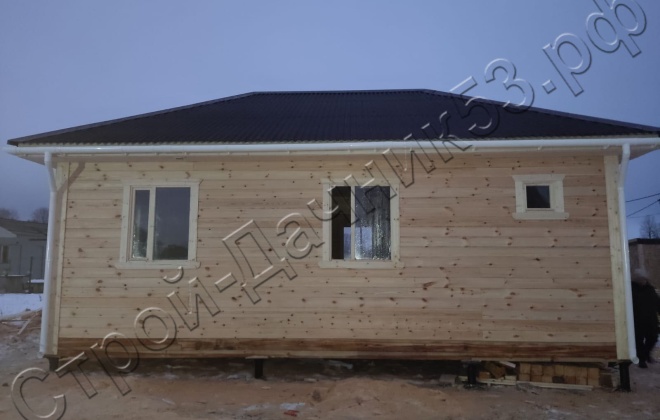 4 Брусовой дом ОД-9, 8х8м, 64 М², Ленинградская область, Гатчинский район, деревня Большая Ивановка (3)